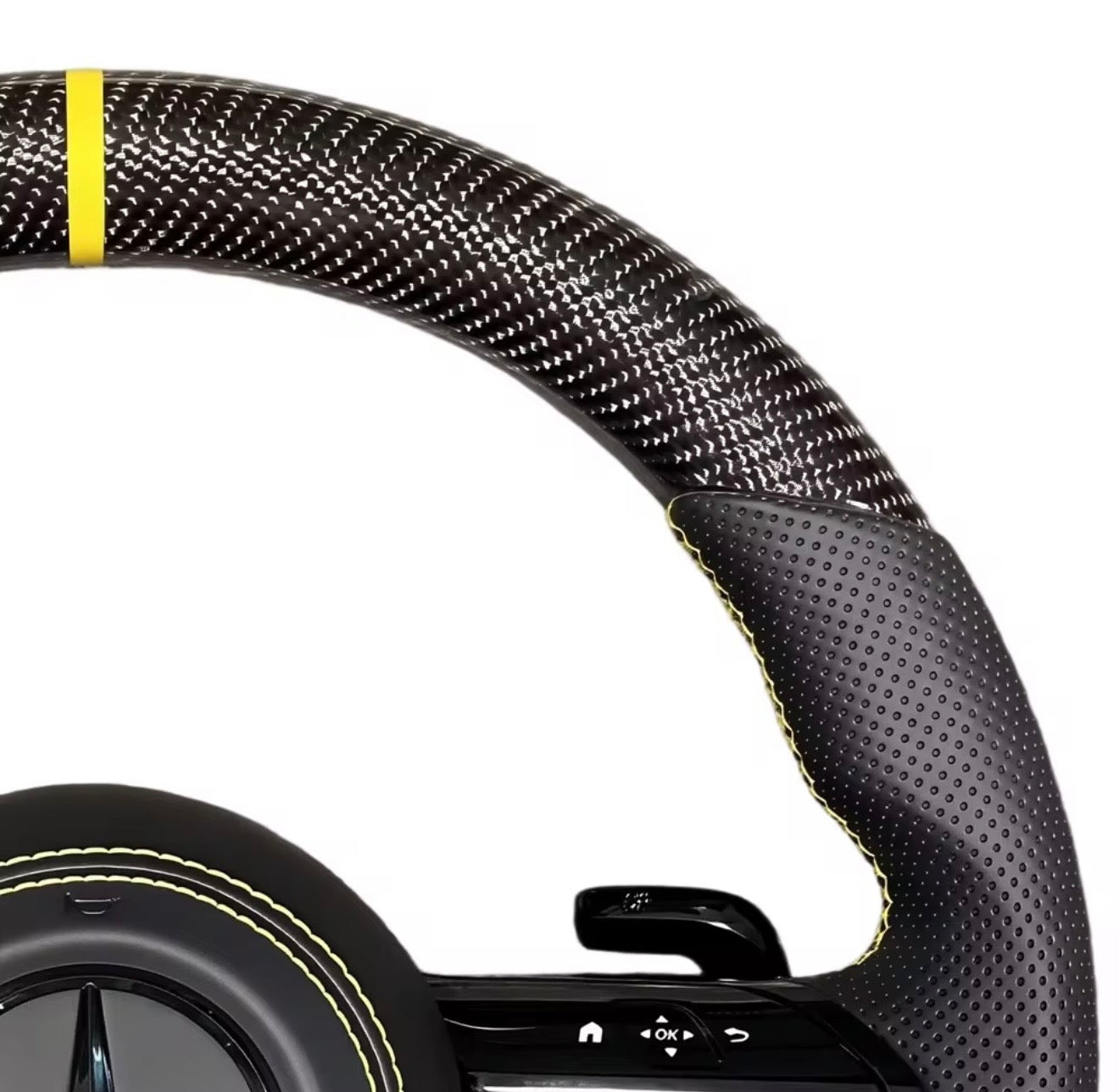 Custom Lenkrad mit Schaltanzeige – passend für Mercedes AMG Modelle ab 2021