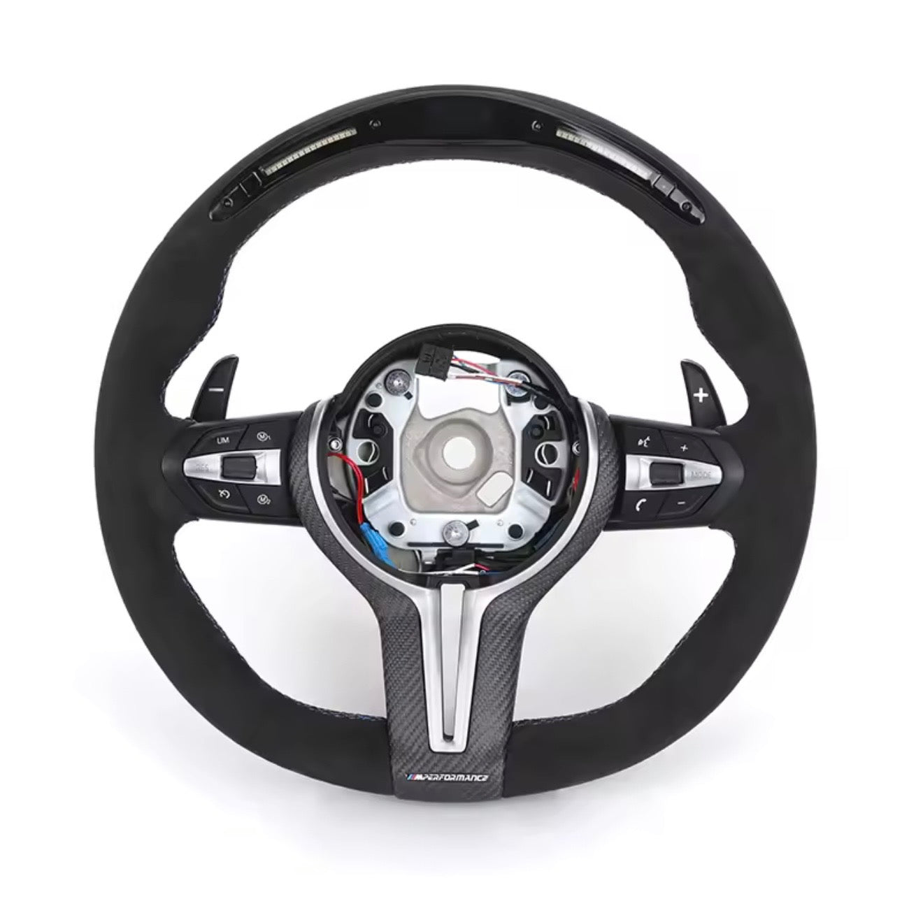 Custom steering wheel with LED shift indicator – suitable for BMW M models from 2010 onwards