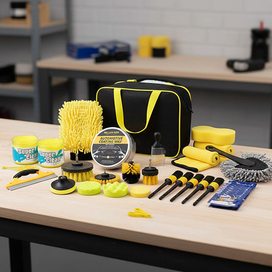 Autopflegeset mit Drill Brush Aufsätzen und Detailing Werkzeugen im Set