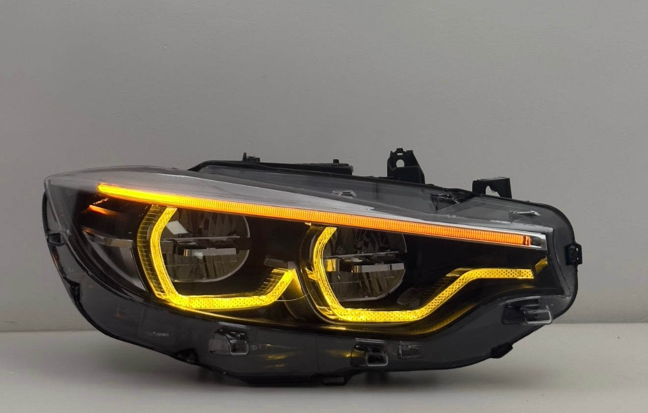 F36 LCI Komplettscheinwerfer Weiß Gelb DRL
