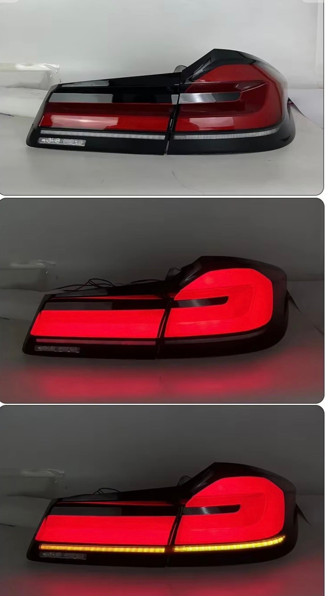 BMW G30 Dunkle LED Rückleuchten mit E Prüfzeichen