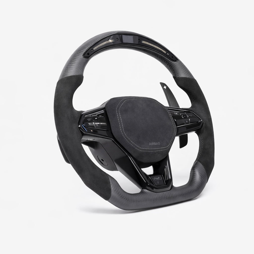 Golf 8 Carbon Alcantara Lenkrad Flat Bottom