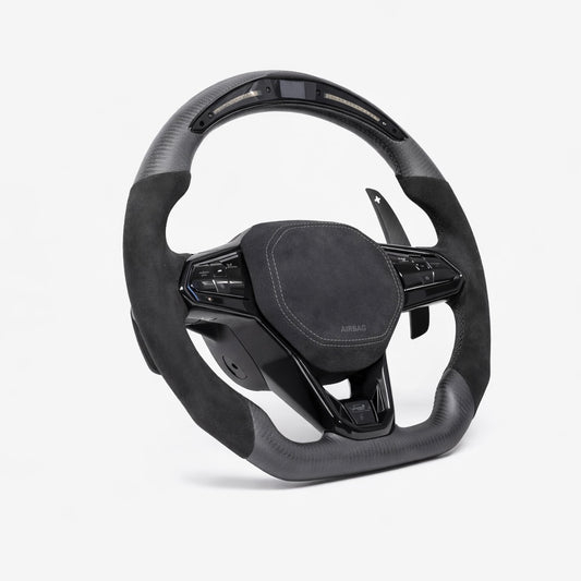 Golf 8 Carbon Alcantara Lenkrad Flat Bottom