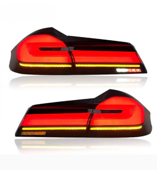 LED Rückleuchten Black Line G30 Pre LCI Heckansicht
