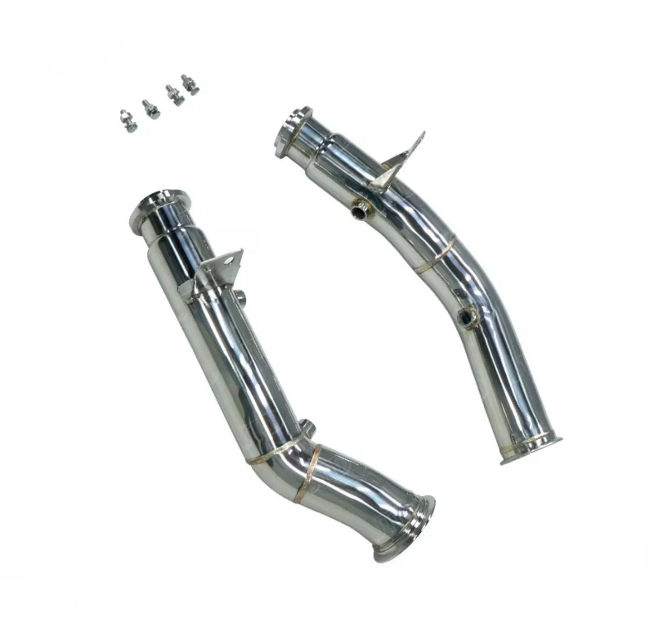 Mercedes AMG C43 E43 E400 M276 Catless Downpipe eingebaut